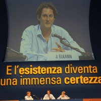 Foto Nicoloro G. 24/08/2011 Rimini Quarta giornata dell' edizione 2011 del Meeting di Rimini che ha per titolo " E l' esistenza diventa una immensa certezza ". nella foto L'intervento di John Elkann