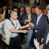 Foto Nicoloro G. 24/08/2011 Rimini Quarta giornata dell' edizione 2011 del Meeting di Rimini che ha per titolo " E l' esistenza diventa una immensa certezza ". nella foto Angelino Alfano