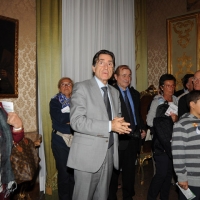 Foto Nicoloro G. 07/10/2011 Bologna Undicesima edizione della manifestazione ” Ad alta voce. Voci che leggono citta’ che ascoltano ” che quest’ anno si unisce alle celebrazioni per i 150 anni dell’ Unita’ d’Italia e quindi raccontera’ il nostro Paese con i suoi sentimenti e ricordi e speranze per il futuro. Dopo Venezia la manifestazione approda a Bologna e apre per un prologo le porte del palazzo Caprara Montpensier, sede della Prefettura. nella foto Angelo Tranfaglia