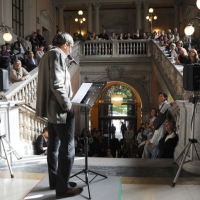 Foto Nicoloro G. 08/10/2011 Bologna Undicesima edizione della manifestazione ” Ad alta voce. Voci che leggono citta’ che ascoltano ” che quest’ anno si unisce alle celebrazioni per i 150 anni dell’ Unita’ d’Italia e quindi raccontera’ il nostro Paese con i suoi sentimenti e ricordi e speranze per il futuro. Dopo Venezia la manifestazione approda a Bologna aprendo al pubblico, con le sue lettura, luoghi prestigiosi o inusuali alla letteratura. nella foto Giorgio Van Straten