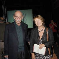 Foto Nicoloro G. 09/09/2011 Ravenna Sotto l’ alto patronato del presidente della Repubblica Italiana e promosso dalla Fondazione Cassa di Risparmio di Ravenna con la collaborazione dell’ Accademia della Crusca prosegue il festival che per tre giorni, 8-9 e 10 settembre, sara’ dedicato a Dante Alighieri, il padre della lingua italiana. nella foto Vittorio Sermonti – Nicoletta Maraschi