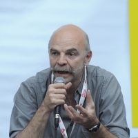 Foto Nicoloro G. 30/09/2011 Ferrara Giornata inaugurale della quinta edizione di ” Internazionale “, il festival di giornalismo organizzato dal settimanale ” Internazionale “. Un fine settimana di incontri, dibattiti, documentari, con ospiti da tutto il mondo. nella foto Martin Caparros