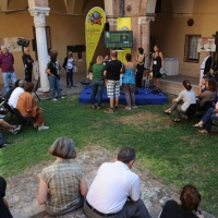 Foto Nicoloro G. 01/10/2011 Ferrara Seconda giornata della quinta edizione di ” Internazionale “, il festival di giornalismo organizzato dal settimanale ” Internazionale “. Un fine settimana di incontri, dibattiti, documentari, con ospiti da tutto il mondo. nella foto Freerice