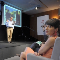 Foto Nicoloro G. 08/07/2012 Milano Continua lo svolgimento de ” La Milanesiana ” ideata e diretta da Elisabetta Sgarbi. La manifestazione, sempre sul tema dell’ imperfezione, si apre a un viaggio in Italia e tocca la Calabria attraverso le testimonianze di alcuni suoi figli illustri e di personaggi che la conoscono bene. nella foto Vittorio Sgarbi – Elisabetta Sgarbi