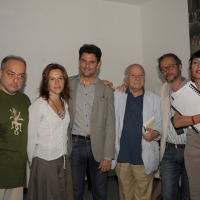 Foto Nicoloro G. 10/07/2012 Milano Continua lo svolgimento de ” La Milanesiana ” che, sempre sul tema dell’ imperfezione, si apre a un viaggio in Italia e tocca stamattina la citta’ di Napoli attraverso gli interventi di alcuni suoi figli illustri e personaggi che la conoscono. La manifestazione e’ ideata e diretta da Elisabetta Sgarbi. nella foto Angelo Curti – Valeria Parrella – Enrico Ianniello – Raffaele La Capria – Diego De Silva – Elisabetta Sgarbi