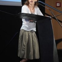 Foto Nicoloro G. 10/07/2012 Milano Continua lo svolgimento de ” La Milanesiana ” che, sempre sul tema dell’ imperfezione, si apre a un viaggio in Italia e tocca stamattina la citta’ di Napoli attraverso gli interventi di alcuni suoi figli illustri e personaggi che la conoscono. La manifestazione e’ ideata e diretta da Elisabetta Sgarbi. nella foto  Valeria Parrella