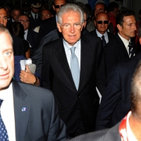 Foto Nicoloro G. 19/08/2012 Rimini Trentatreesima edizione del Meeting di Rimini, organizzato da Comunione e Liberazione, dal titolo ” La natura dell’ uomo e’ rapporto con l’ infinito “. nella foto Mario Monti