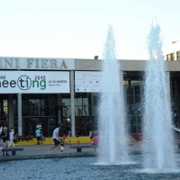 Foto Nicoloro G. 19/08/2012 Rimini Trentatreesima edizione del Meeting di Rimini, organizzato da Comunione e Liberazione, dal titolo ” La natura dell’ uomo e’ rapporto con l’ infinito “. nella foto L'ingresso di Rimini Fiera