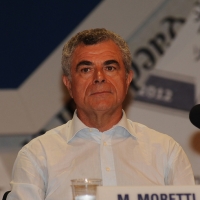 Foto Nicoloro G. 20/08/2012 Rimini Trentatreesima edizione del Meeting di Rimini, organizzato da Comunione e Liberazione, dal titolo ” La natura dell’ uomo e’ rapporto con l’ infinito “. nella foto Mauro Moretti