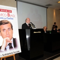 Foto Nicoloro G. 16/03/2012 Bologna Si e' svolta nella sede centrale di Bologna de " Il Resto del Carlino " la sesta edizione del " Premio Marco Biagi ", il giuslavorista ucciso dalle Nuove Brigate Rosse il 19 marzo 2002. nella foto Giovanni Morandi