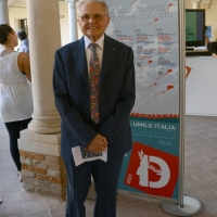 Foto Nicoloro G. 05/09/2013 Ravenna Seconda serata della terza edizione di " Dante 2021 ", un percorso di eventi, nato dalla collaborazione della Fondazione Cassa di Risparmio di Ravenna e dall' Accademia della Crusca, che va verso la celebrazione del VII centenario della morte del Sommo Poeta, che cade appunto nel 2021. Il titolo di questa edizione è " Di quella umile Italia ". nella foto Lanfranco Gualtieri
