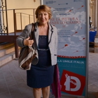 Foto Nicoloro G. 05/09/2013 Ravenna Seconda serata della terza edizione di " Dante 2021 ", un percorso di eventi, nato dalla collaborazione della Fondazione Cassa di Risparmio di Ravenna e dall' Accademia della Crusca, che va verso la celebrazione del VII centenario della morte del Sommo Poeta, che cade appunto nel 2021. Il titolo di questa edizione è " Di quella umile Italia ". nella foto Nicoletta Maraschio