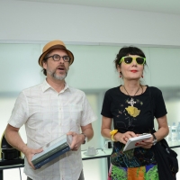Foto Nicoloro G. 26/06/2013 Milano Ottava giornata della quattordicesima edizione de " La Milanesiana " che ha per tema " Il segreto ". nella foto Michael Chabon – Elisabetta Sgarbi