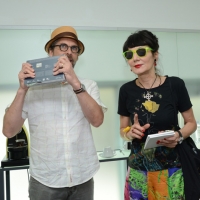 Foto Nicoloro G. 26/06/2013 Milano Ottava giornata della quattordicesima edizione de " La Milanesiana " che ha per tema " Il segreto ". nella foto Michael Chabon – Elisabetta Sgarbi