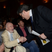 Foto Nicoloro G. 22/06/2013 Milano Quarta giornata della quattordicesima edizione de " La Milanesiana " che ha per tema " Il segreto ". nella foto Vittorio Gregotti – Novo Umberto Maerna