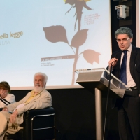 Foto Nicoloro G. 22/06/2013 Milano Quarta giornata della quattordicesima edizione de " La Milanesiana " che ha per tema " Il segreto ". nella foto Novo Umberto Maerna – Laura Hoesch – Cesare Rimini