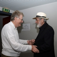 Foto Nicoloro G. 23/06/2013 Milano Quinta giornata della quattordicesima edizione de " La Milanesiana " che ha per tema " Il segreto ". nella foto Ermanno Olmi – Michelangelo Pistoletto