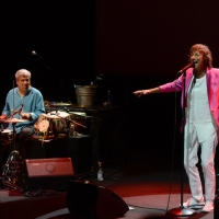 Foto Nicoloro G. 23/06/2013 Milano Quinta giornata della quattordicesima edizione de " La Milanesiana " che ha per tema " Il segreto ". nella foto Trilok Gurtu – Gianna Nannini