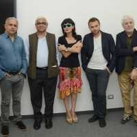 Foto Nicoloro G. 25/06/2013 Milano Settima giornata della quattordicesima edizione de " La Milanesiana " che ha per tema " Il segreto ". nella foto Hanif Kureishi – Amitav Ghosh – Elisabetta Sgarbi – Paolo Giordano – Antonio Gnoli