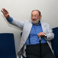 Foto Nicoloro G. 25/06/2013 Milano Settima giornata della quattordicesima edizione de " La Milanesiana " che ha per tema " Il segreto ". nella foto Umberto Eco 