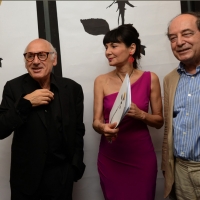 Foto Nicoloro G. 21/06/2013 Milano Terza serata della quattordicesima edizione de " La Milanesiana " che ha per tema " Il segreto ". nella foto Michael Nyman – Elisabetta Sgarbi – Roberto Calasso  
