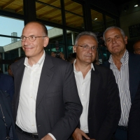 Foto Nicoloro G. 18/08/2013 Rimini Prima giornata della trentaquattresima edizione del " Meeting di Rimini " che quest' anno ha per tema " Emergenza uomo ". nella foto Enrico Letta – Mario Mauro – Roberto Formigoni