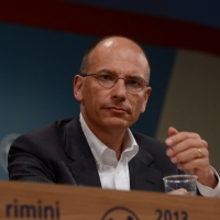 Foto Nicoloro G. 18/08/2013 Rimini Prima giornata della trentaquattresima edizione del " Meeting di Rimini " che quest' anno ha per tema " Emergenza uomo ". nella foto Enrico Letta