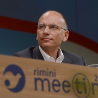 Foto Nicoloro G. 18/08/2013 Rimini Prima giornata della trentaquattresima edizione del " Meeting di Rimini " che quest' anno ha per tema " Emergenza uomo ". nella foto Enrico Letta