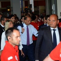 Foto Nicoloro G. 22/08/2013 Rimini, Quinta giornata della trentaquattresima edizione del "Meeting di Rimini" che quest'anno ha per tema "Emergenza uomo". nella foto Angelino Alfano 