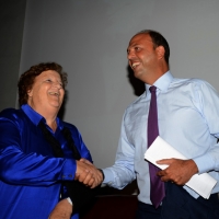 Foto Nicoloro G. 22/08/2013 Rimini, Quinta giornata della trentaquattresima edizione del "Meeting di Rimini" che quest'anno ha per tema "Emergenza uomo". nella foto Anna Maria Cancellieri – Angelino Alfano   