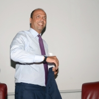 Foto Nicoloro G. 22/08/2013 Rimini, Quinta giornata della trentaquattresima edizione del "Meeting di Rimini" che quest'anno ha per tema "Emergenza uomo". nella foto Angelino Alfano 