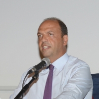 Foto Nicoloro G. 22/08/2013 Rimini, Quinta giornata della trentaquattresima edizione del "Meeting di Rimini" che quest'anno ha per tema "Emergenza uomo". nella foto Angelino Alfano 