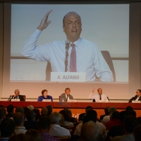 Foto Nicoloro G. 22/08/2013 Rimini, Quinta giornata della trentaquattresima edizione del "Meeting di Rimini" che quest'anno ha per tema "Emergenza uomo". nella foto Angelino Alfano 