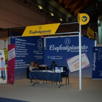 Foto Nicoloro G. 23/08/2013 Rimini, Sesta giornata della trentaquattresima edizione del "Meeting di Rimini" che quest'anno ha per tema "Emergenza uomo". nella foto Lo stand CONFARTIGIANATO