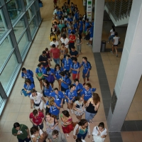 Foto Nicoloro G. 23/08/2013 Rimini, Sesta giornata della trentaquattresima edizione del "Meeting di Rimini" che quest'anno ha per tema "Emergenza uomo". nella foto Volontari in coda per il pranzo