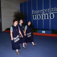 Foto Nicoloro G. 23/08/2013 Rimini, Sesta giornata della trentaquattresima edizione del "Meeting di Rimini" che quest'anno ha per tema "Emergenza uomo". nella foto Tre suore