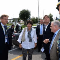 Foto Nicoloro G. 23/08/2013 Rimini, Sesta giornata della trentaquattresima edizione del "Meeting di Rimini" che quest'anno ha per tema "Emergenza uomo". nella foto Bernhard Scholz – Maria Chiara Carrozza