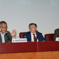 Foto Nicoloro G. 19/08/2013 Rimini Seconda giornata della trentaquattresima edizione del " Meeting di Rimini " che quest' anno ha per tema " Emergenza uomo ". nella foto Giovanni Castellucci – Flavio Zanonato – Bernhard Scholz