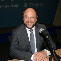 Foto Nicoloro G. 20/08/2013 Rimini Terza giornata della trentaquattresima edizione del " Meeting di Rimini " che quest' anno ha per tema " Emergenza uomo ". nella foto Martin Schulz  