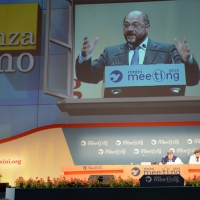 Foto Nicoloro G. 20/08/2013 Rimini Terza giornata della trentaquattresima edizione del " Meeting di Rimini " che quest' anno ha per tema " Emergenza uomo ". nella foto Martin Schulz  