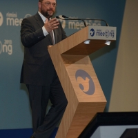 Foto Nicoloro G. 20/08/2013 Rimini Terza giornata della trentaquattresima edizione del " Meeting di Rimini " che quest' anno ha per tema " Emergenza uomo ". nella foto Martin Schulz  