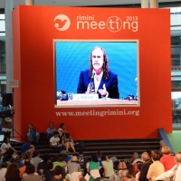 Foto Nicoloro G. 20/08/2013 Rimini Terza giornata della trentaquattresima edizione del " Meeting di Rimini " che quest' anno ha per tema " Emergenza uomo ". nella foto John Waters 