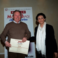 Foto Nicoloro G. 15/03/2013 Bologna Settima edizione del " Premio Marco Biagi " che ha il duplice scopo di ricordare il giuslavorista ucciso dalle brigate rosse nel 2002 e dare un sostegno a quanti, in forma volontaria e senza scopo di lucro, si adoperano per l' assistenza di persone e categorie svantaggiate. nella foto Paola Reggiani Gelmini