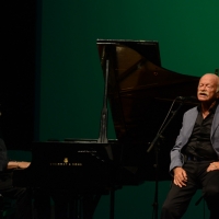 Foto Nicoloro G.  23/06/2014  Milano   Quindicesima edizione de " La Milanesiana " che quest' anno ha per tema la " Fortuna ". nella foto il cantautore Gino Paoli e al pianoforte Danilo Rea.