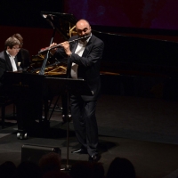 Foto Nicoloro G.  26/06/2014  Milano   Quarta giornata della quindicesima edizione de " La Milanesiana " che quest' anno ha per tema la " Fortuna ". nella foto il pianista Ramin Bahrami e il flautista Massimo Mercelli.