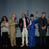 Foto Nicoloro G.  24/06/2014  Milano   Seconda giornata della quindicesima edizione de " La Milanesiana " che quest' anno ha per tema la " Fortuna ". nella foto da sinistra Furio Colombo, Melania Mazzucco, Gian Arturo Ferrari, Nuccio Ordine, Elisabetta Sgarbi, Michael Cunningham e Ute Lemper.