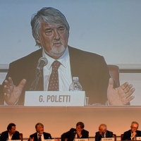 Foto Nicoloro G.   28/08/2014  Rimini     Quinta  giornata della XXXV edizione del Meeting per l\' amicizia fra i popoli. nella foto il ministro Giuliano Poletti, che ha partecipato al dibattito \" Creare occupazione. Quali garanzie ? \".
