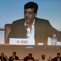 Foto Nicoloro G.   25/08/2014  Rimini     Seconda giornata della XXXV edizione del Meeting per l' amicizia fra i popoli. nella foto il presidente di Confagricoltura Mario Guidi che ha preso parte al dibattito " La cultura alimentare italiana: una tradizione innovativa ".