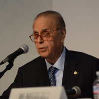 Foto Nicoloro G.   25/08/2014  Rimini     Seconda giornata della XXXV edizione del Meeting per l' amicizia fra i popoli. nella foto il presidente di Ferrero Spa Francesco Paolo Fulci che ha preso parte al dibattito " La cultura alimentare italiana: una tradizione innovativa ".