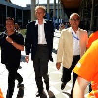 Foto Nicoloro G.   29/08/2014  Rimini      Sesta giornata della XXXV edizione del Meeting per l' amicizia fra i popoli. nella foto il sindaco di Torino Piero Fassino.
